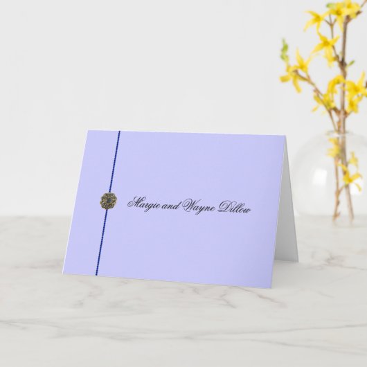 Trouwen Note Cards Sjablonen (Gele Bloem)