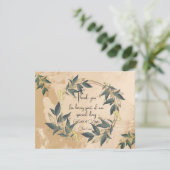Trouwen Olijfkrans gepersonaliseerd Bedankkaart (Staand voorkant)