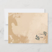 Trouwen Olijfkrans gepersonaliseerd Bedankkaart (Achterkant)