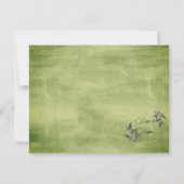 Trouwen Olijfkrans gepersonaliseerd Bedankkaart (Achterkant)