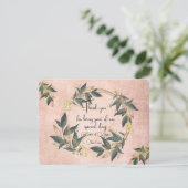 Trouwen Olijfkrans gepersonaliseerd Bedankkaart (Staand voorkant)