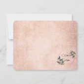 Trouwen Olijfkrans gepersonaliseerd Bedankkaart (Achterkant)