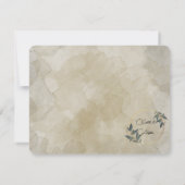 Trouwen Olijfkrans gepersonaliseerd Bedankkaart (Achterkant)