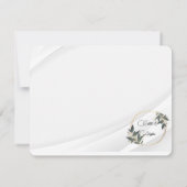 Trouwen Olijfkrans gepersonaliseerd Bedankkaart (Achterkant)