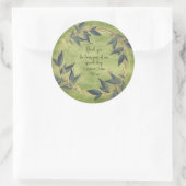 Trouwen Olijfkrans Gepersonaliseerde Sticker (Tas)