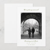 Trouwen Olive Save The Date (Voorkant / Achterkant)