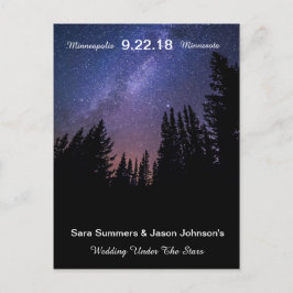 Trouwen onder de sterren - Save The Date Aankondigingskaart
