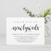 Trouwen onder ons, Lunch met de pasgetrouwden Kaart (Staand voorkant)