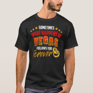 Trouwen op bruiloft in Las Vegas T-shirt