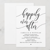 Trouwen op de vlucht, feest voor gelukkig tot het  kaart (Voorkant / Achterkant)