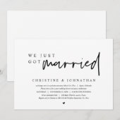 Trouwen op de Vlucht, We Zijn Getrouwd  Kaart (Voorkant / Achterkant)