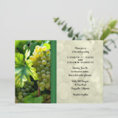 Trouwen op de wijngaard uitnodiging (Staand voorkant)