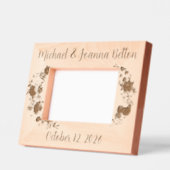 Trouwen Pas getrouwd Jubileum Bloemen Gegraveerde Lijstjes (Links)