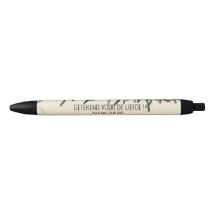 Trouwen pen getuigen hebarium rosmarinus