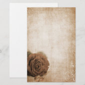 Trouwen Roos  Briefpapier (Voorkant / Achterkant)