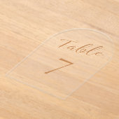 Trouwen roos gouden sierlijke acryl tafel nummer acryl uitnodigingen (Laagn)