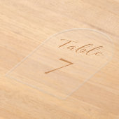 Trouwen roos gouden sierlijke acryl tafel nummer uitnodigingen (Laagn)