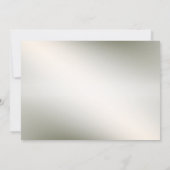 Trouwen Roze Bloemen Lijst Waterverf Glanzend Bron Kaart (Achterkant)