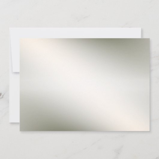 Trouwen Roze Bloemen Lijst Waterverf Glanzend Bron Kaart (Achterkant)