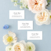 Trouwen RSVP Eenvoudig, Elegant Zwart-wit Informatiekaartje