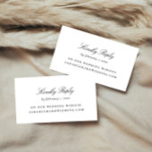 Trouwen RSVP Eenvoudig, Elegant Zwart-wit Informatiekaartje