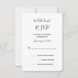 Trouwen RSVP Kaart
