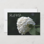 Trouwen RSVP Kaarten Witte Limoen Hydrangea (Voorkant)