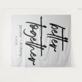 Trouwen Samen Persoonlijke Achtergrond Wandkleed (Voorkant (horizontaal))