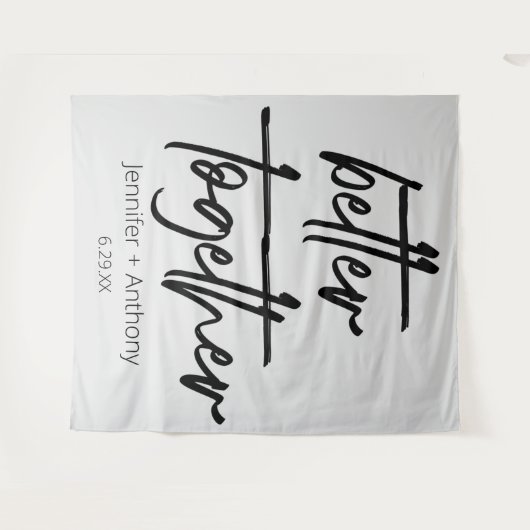 Trouwen Samen Persoonlijke Achtergrond Wandkleed (Voorkant (horizontaal))