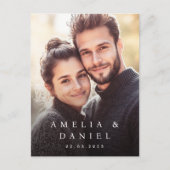 Trouwen save de datum aangepaste foto briefkaart (Voorkant)