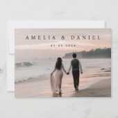 Trouwen save de datum aangepaste fotokaart kaart (Voorkant)