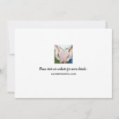 Trouwen Save the Date 2 Foto Botanische Typografie Kaart (Achterkant)