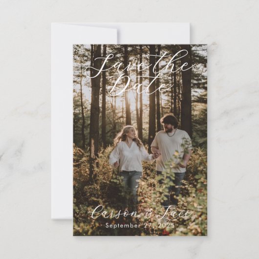 Trouwen Save The Date Aankondiging (Voorkant)