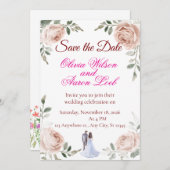 Trouwen (Save-the-Date aankondiging) Save The Date (Voorkant / Achterkant)