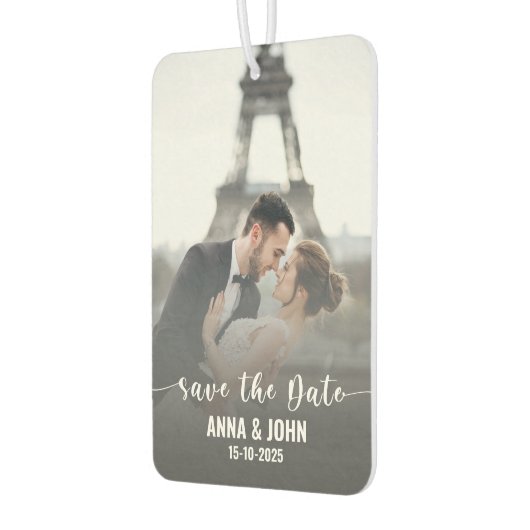 Trouwen Save the Date Afbeelding Luchtverfrisser (Links)