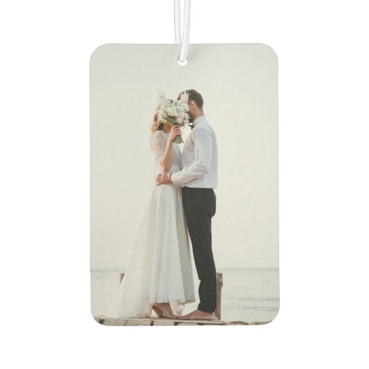 Trouwen Save the Date Afbeelding Luchtverfrisser (Achterkant)