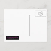 Trouwen Save The Date Briefkaart -paarse irisbloem (Achterkant)