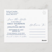 Trouwen Save The Date Briefkaarten Twee foto's Nav (Achterkant)