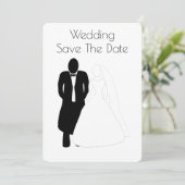 Trouwen Save The Date Bruidegom (Staand voorkant)