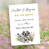 Trouwen Save the Date Dalmatische Puppy Aankondigi