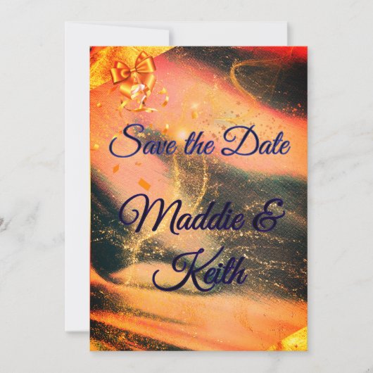 Trouwen Save the Date Flat Kaart (Voorkant)