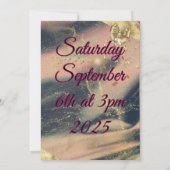 Trouwen Save the Date Flat Kaart (Achterkant)