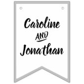 Trouwen Save the Date Foto's Unieke aankondiging Vlaggetjes (Tweede vlag)