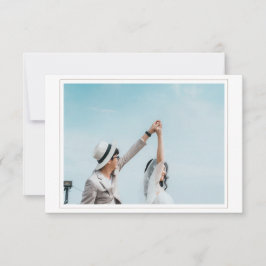 Trouwen Save the Date Kaart met Foto RSVP