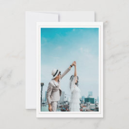 Trouwen Save the Date Kaart met Foto RSVP