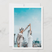 Trouwen Save the Date Kaart met foto uitnodiging (Voorkant)