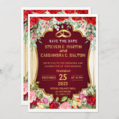 Trouwen Save the Date Kaarten (Voorkant / Achterkant)