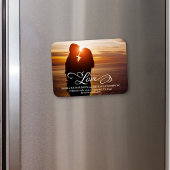 Trouwen Save the Date Love Script Foto Magneet