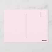 Trouwen Save The Date Magneet Roze Lelie Ontwerp Briefkaart (Achterkant)