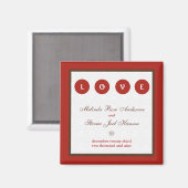 Trouwen Save the Date Magnet (Voorkant / Achterkant)